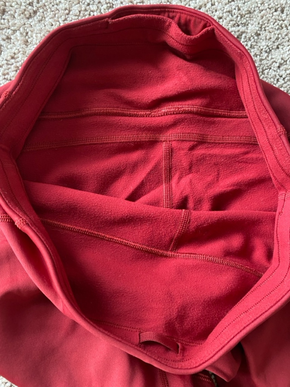 Lululemon Keep The Fleece Tight 28” in Dark Red Sz 10 - Picture 12 of 16